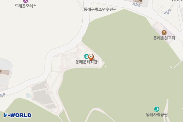 동래문화회관 위치 지도 — 부산광역시 동래구 문화로 80