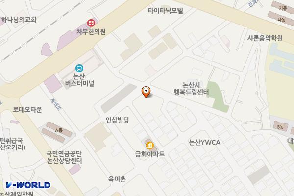 취암동 1056-1번지 임시공영주차장 위치 지도 — 충청남도 논산시 취암동 1056-1