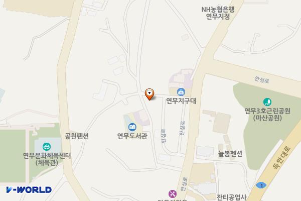 연무읍 안심리 76-128번지 임시공영주차장 위치 지도 — 충청남도 논산시 연무읍 안심로47번길 6-16