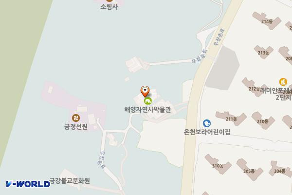 부산해양자연사박물관 위치 지도 — 부산광역시 동래구 우장춘로 175