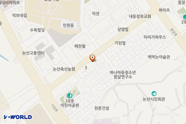 내동 844번지 임시공영주차장 위치 지도 — 충청남도 논산시 내동 844