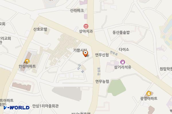 연무읍 안심리 7-22번지 임시공영주차장 위치 지도 — 충청남도 논산시 연무읍 안심로 101-4