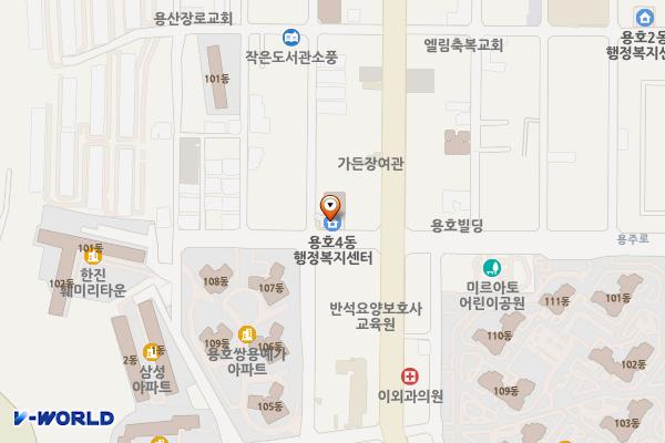용호4동행정복지센터 위치 지도 — 부산광역시 남구 용호로216번길 10