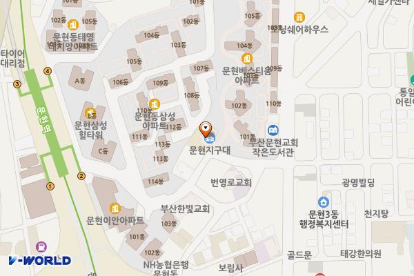 문현지구대 공중화장실 위치 지도 — 부산광역시 남구 전포대로20번길 47 (문현동, 문현지구대)
