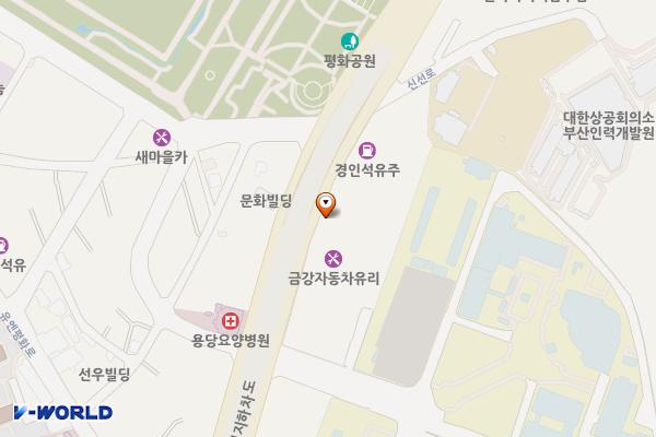 반도주유소 위치 지도 — 부산광역시 남구 신선로 442 (용당동, S-OIL반도주유소)
