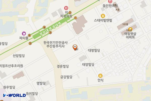하늘바람소극장 위치 지도 — 부산광역시 남구 용소로13번길 17, 7층 (대연동)