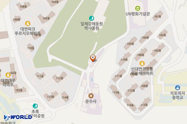 문수사 입구 위치 지도 — 부산광역시 남구 홍곡로336번길 41 (용당동)