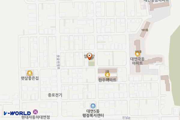 못골파출소 공중화장실 위치 지도 — 부산광역시 남구 진남로46번길 37 (대연동, 못골치안센터)