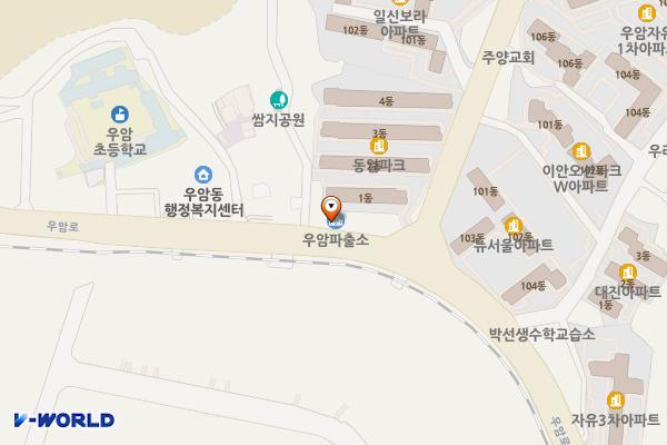 우암파출소 공중화장실 위치 지도 — 부산광역시 남구 우암로 170 (우암동, 우암치안센터)