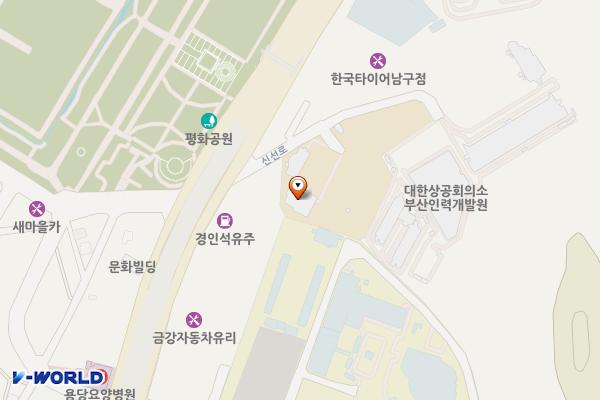 한국산업인력공단부산남부지사 위치 지도 — 부산광역시 남구 신선로 454-18 (용당동)