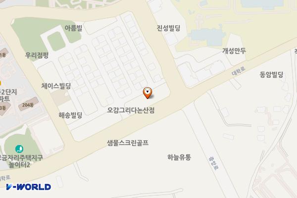 내동 1206번지 임시공영주차장 위치 지도 — 충청남도 논산시 대학로65번길 6-18