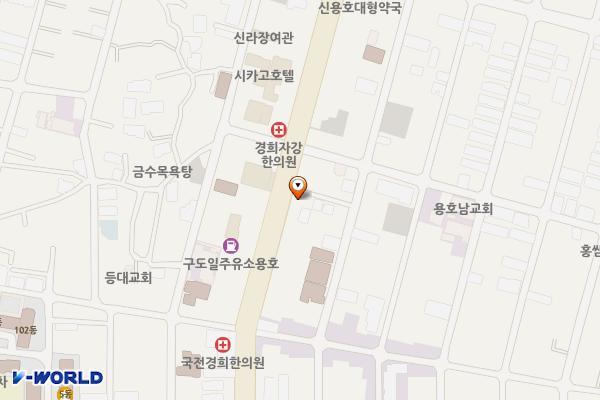 부산용호동우체국(1층) 위치 지도 — 부산광역시 남구 용호로 163 (용호동, 부산용호동우체국)