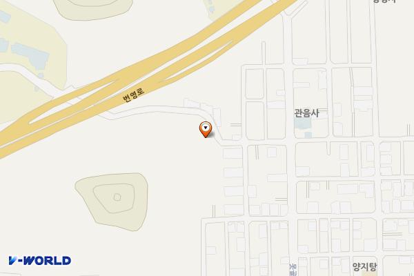 대연5동 체육공원 위치 지도 — 부산광역시 남구 못골번영로71번길 29, 대연5동 체육공원 공중화장실 (대연동)