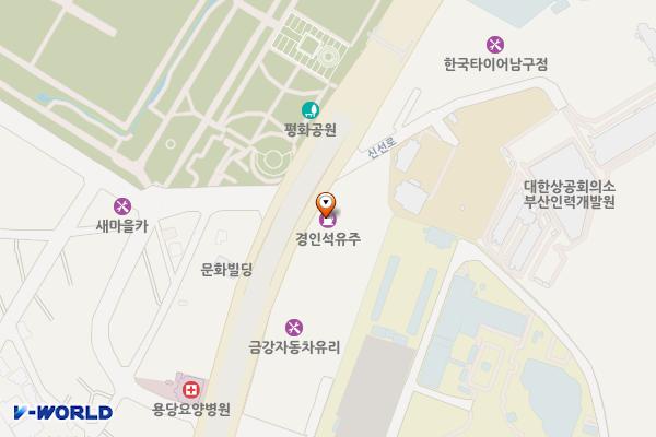 경인주유소 위치 지도 — 부산광역시 남구 신선로 448, 경인주유소에너지플라자 (용당동)