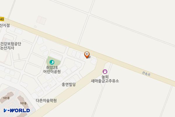 취암동 1088-4번지 임시공영주차장 위치 지도 — 충청남도 논산시 취암동 1088-4