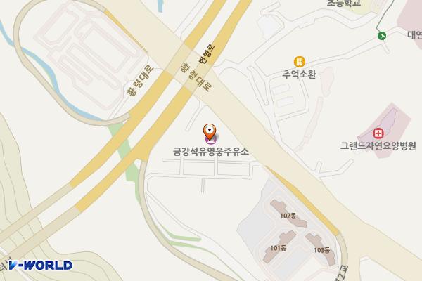 영웅주유소 위치 지도 — 부산광역시 남구 황령대로 346 (대연동, 영웅주유소)
