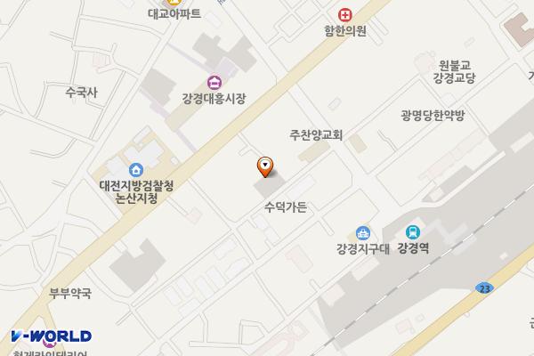 강경읍 대흥리 51-12번지 임시공영주차장 위치 지도 — 충청남도 논산시 강경읍 대흥리 51-12