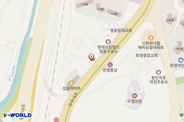 GS칼텍스LPG동양가스충전소 위치 지도 — 부산광역시 북구 금곡대로 103(덕천동)