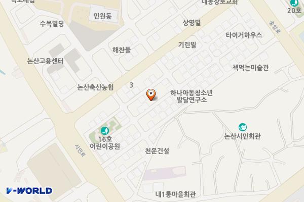내동 866번지 임시공영주차장 위치 지도 — 충청남도 논산시 내동 866