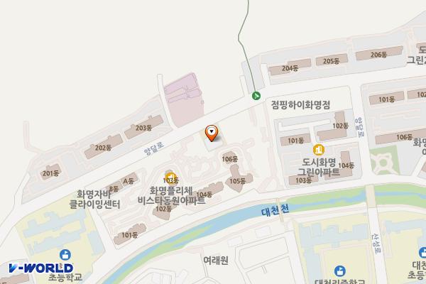 화명2동 행정복지센터 화장실 위치 지도 — 부산광역시 북구 양달로 58