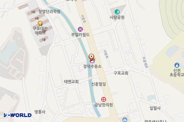 경덕주유소 위치 지도 — 부산광역시 북구 시랑로 58(구포동)
