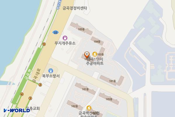 공창종합사회복지관 위치 지도 — 부산광역시 북구 효열로 268(금곡동)