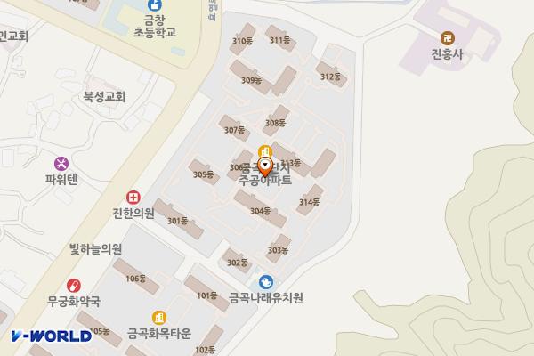건강공원 화장실 위치 지도 — 부산광역시 북구 금곡동 57-2