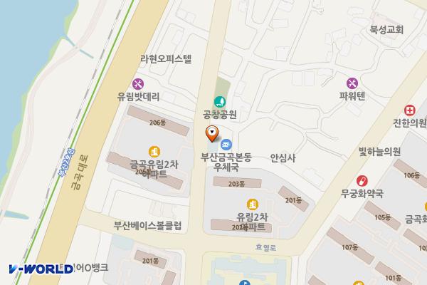 금곡도서관 화장실 위치 지도 — 부산광역시 북구 효열로203번길 34