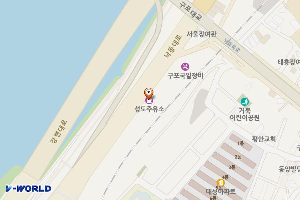 성도주유소 위치 지도 — 부산광역시 북구 낙동대로 1642(구포동)