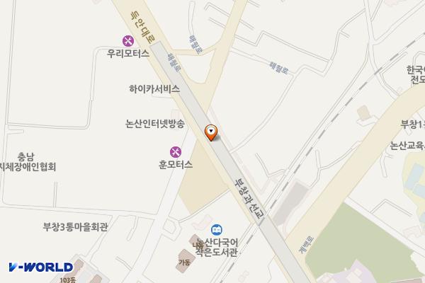 부창동 250-5번지 공영주차장 위치 지도 — 충청남도 논산시 부창동 250-5