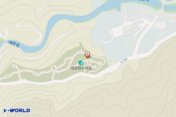 대천천누리길 화장실 위치 지도 — 부산광역시 북구 화명동 산 43-14