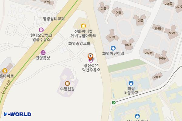광신석유직영 덕천주유소 위치 지도 — 부산광역시 북구 의성로 20(덕천동)