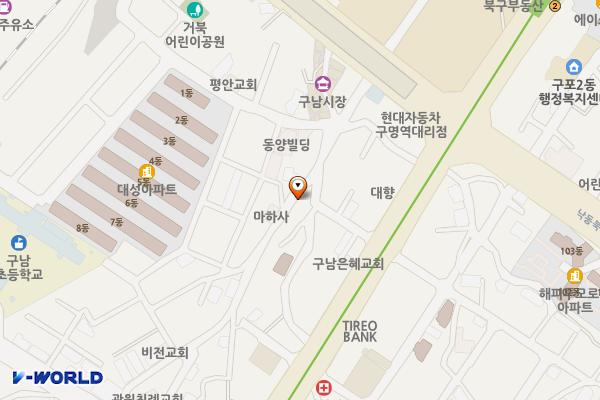 구포2치안센터 위치 지도 — 부산광역시 북구 백양대로1063번길 11