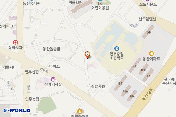 연무 동산리 공영주차장 위치 지도 — 충청남도 논산시 연무읍 동산리 894-363
