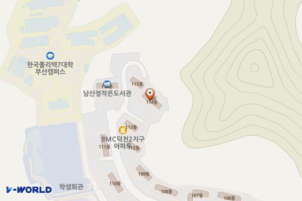남산정사회복지관 위치 지도 — 부산광역시 북구 만덕대로 155번길 86-9(덕천동)