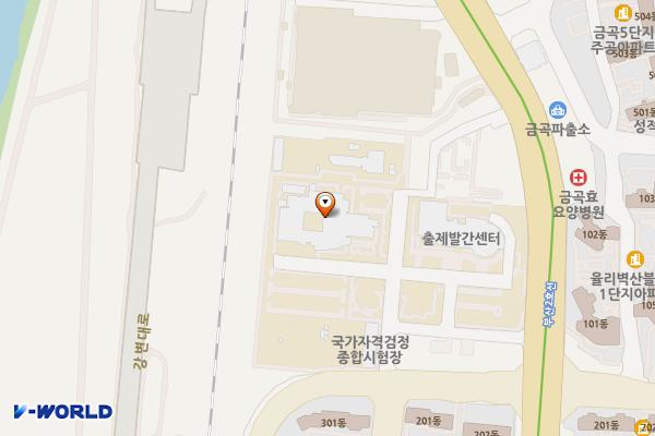 한국산업인력공단 부산지역본부 위치 지도 — 부산광역시 금곡대로441번길 26