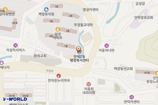 만덕2동행정복지센터 화장실 위치 지도 — 부산광역시 북구 만덕2로44번길 10