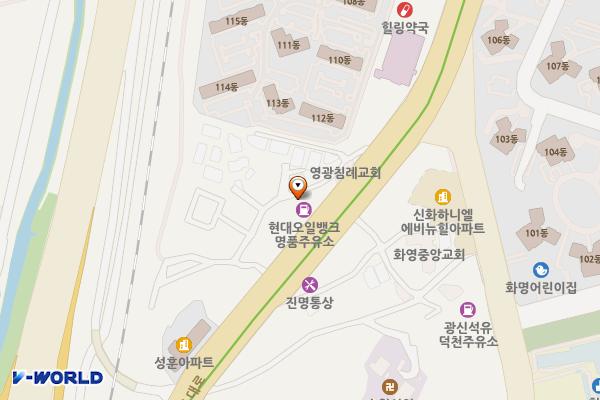 동양가스산업㈜명품주유소 위치 지도 — 부산광역시 북구 금곡대로 113(덕천동)