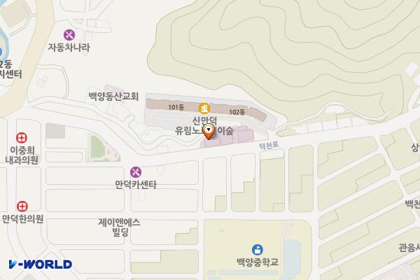 다사랑요양병원 위치 지도 — 부산광역시 북구 덕천로 337(만덕동)