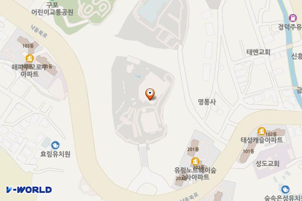 부산학생예술문화회관 위치 지도 — 부산광역시 북구 낙동북로 737-1