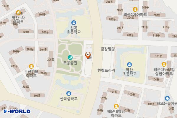 신곡우체국 위치 지도 — 부산광역시 해운대구 좌동순환로 304, 신곡우체국 (좌동)