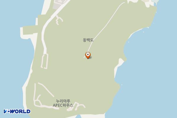 동백공원 산정 위치 지도 — 부산광역시 해운대구 동백로 99(우동)