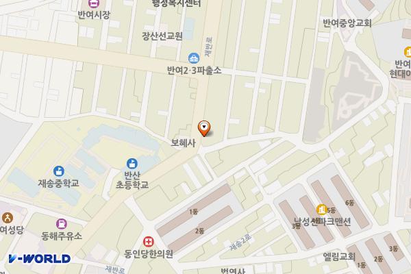 언양봉계숯불갈비 위치 지도 — 부산광역시 해운대구 재반로 186 (반여동)