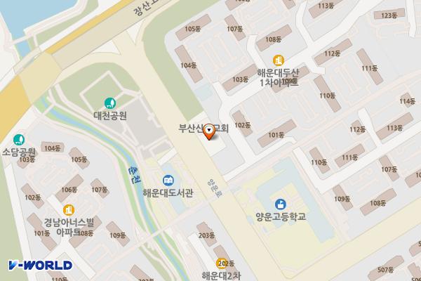 좌4동 문화센터 위치 지도 — 부산광역시 해운대구 양운로 186 (좌동)