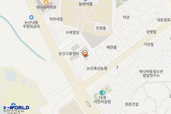 내동 939번지 임시공영주차장 위치 지도 — 충청남도 논산시 내동 939