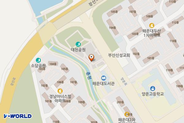 대천공원3호 위치 지도 — 부산광역시 해운대구 양운로 199