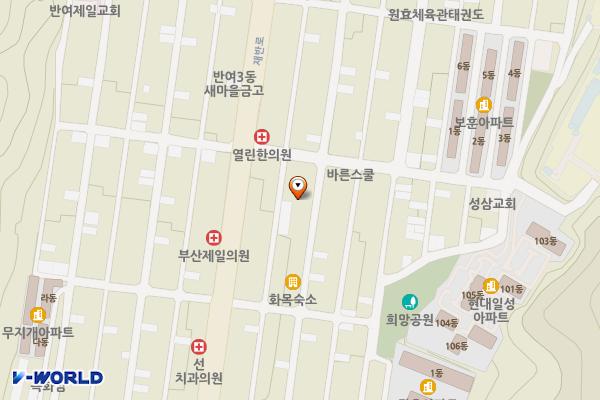반여종합복지관 위치 지도 — 부산광역시 해운대구 재반로226번길 13-73 (반여동)