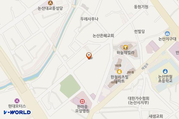 반월동 182-4번지 임시공영주차장 위치 지도 — 충청남도 논산시 반월동 182-4