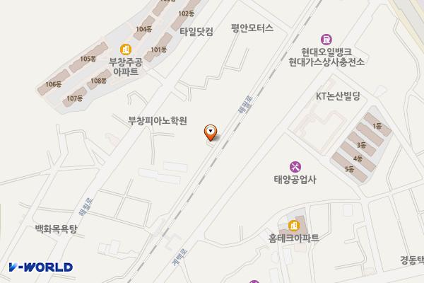 부창동 155-9번지 공영주차장 위치 지도 — 충청남도 논산시 부창동 155-9