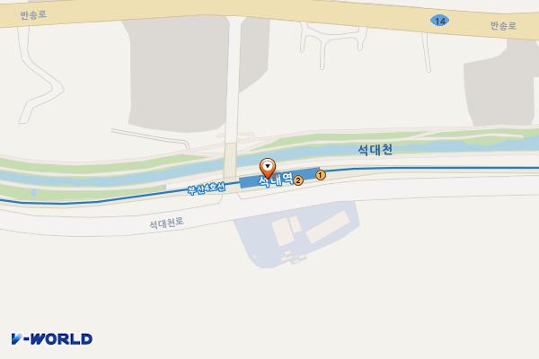석대 위치 지도 — 부산광역시 해운대구 석대천로 121